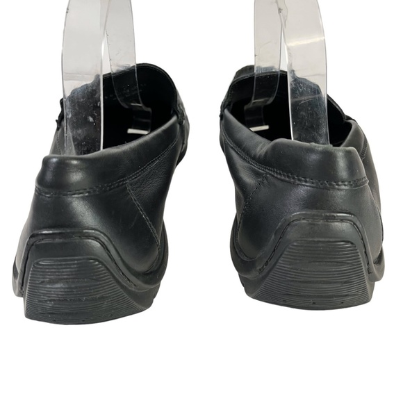 ECCO Black Slip On Drivers Driving Loafers Genuine Leather Slip On Shoes sz 41 - Picture 6 of 16